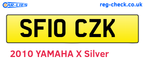 SF10CZK are the vehicle registration plates.
