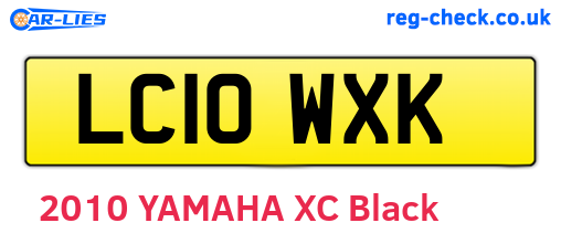 LC10WXK are the vehicle registration plates.