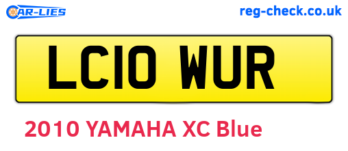 LC10WUR are the vehicle registration plates.