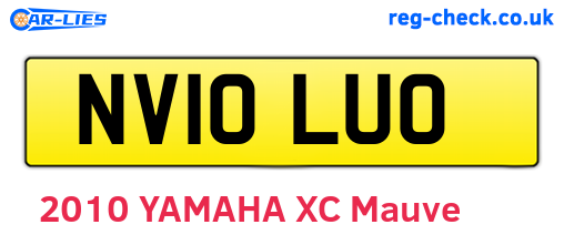 NV10LUO are the vehicle registration plates.