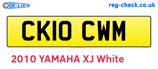 CK10CWM are the vehicle registration plates.