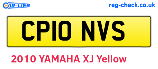 CP10NVS are the vehicle registration plates.