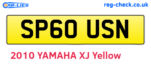 SP60USN are the vehicle registration plates.