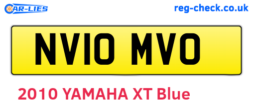 NV10MVO are the vehicle registration plates.