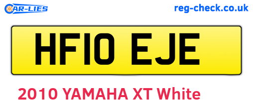 HF10EJE are the vehicle registration plates.