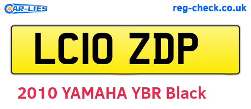 LC10ZDP are the vehicle registration plates.