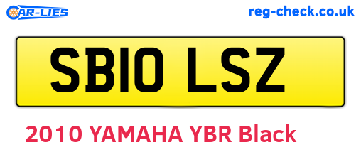 SB10LSZ are the vehicle registration plates.