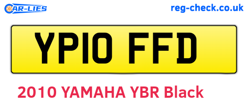 YP10FFD are the vehicle registration plates.