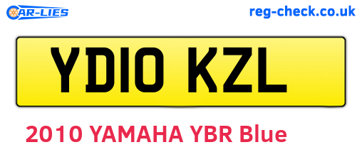 YD10KZL are the vehicle registration plates.