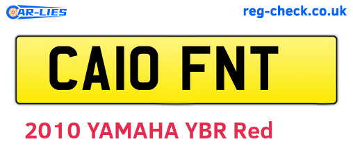 CA10FNT are the vehicle registration plates.