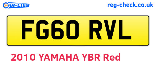 FG60RVL are the vehicle registration plates.