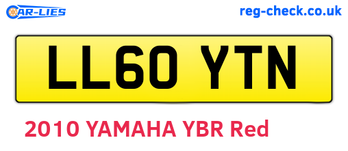 LL60YTN are the vehicle registration plates.