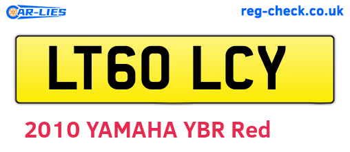 LT60LCY are the vehicle registration plates.
