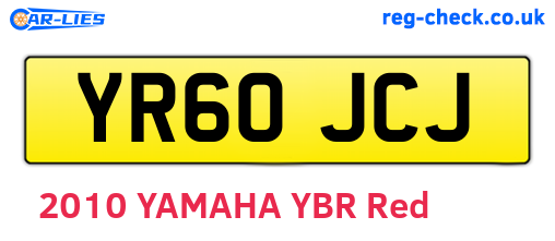 YR60JCJ are the vehicle registration plates.