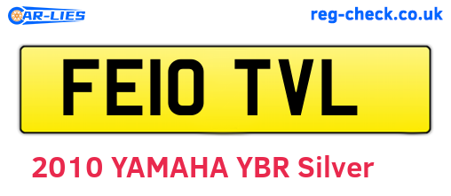 FE10TVL are the vehicle registration plates.