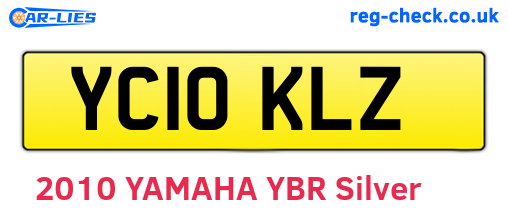 YC10KLZ are the vehicle registration plates.