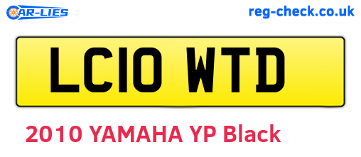 LC10WTD are the vehicle registration plates.