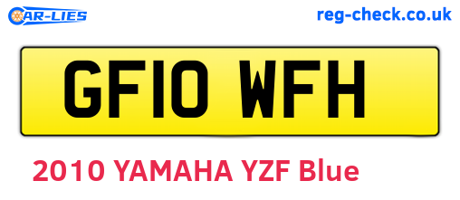 GF10WFH are the vehicle registration plates.