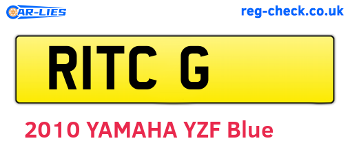 R1TCG are the vehicle registration plates.
