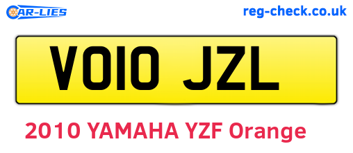 VO10JZL are the vehicle registration plates.