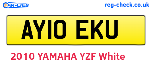AY10EKU are the vehicle registration plates.