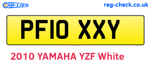PF10XXY are the vehicle registration plates.