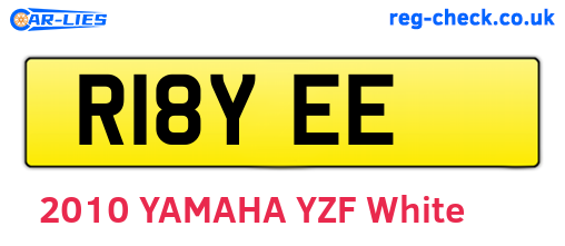 R18YEE are the vehicle registration plates.