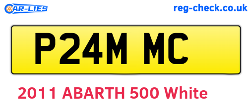 P24MMC are the vehicle registration plates.