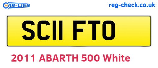 SC11FTO are the vehicle registration plates.