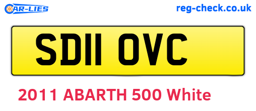 SD11OVC are the vehicle registration plates.