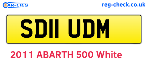 SD11UDM are the vehicle registration plates.