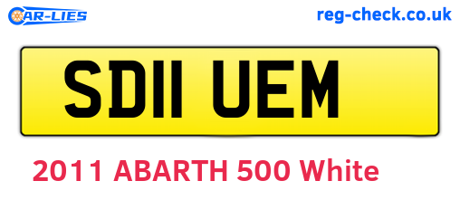 SD11UEM are the vehicle registration plates.