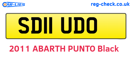 SD11UDO are the vehicle registration plates.