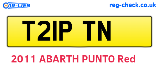 T21PTN are the vehicle registration plates.