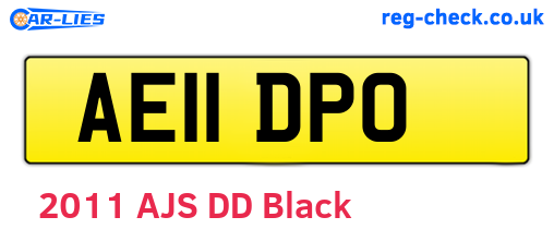 AE11DPO are the vehicle registration plates.