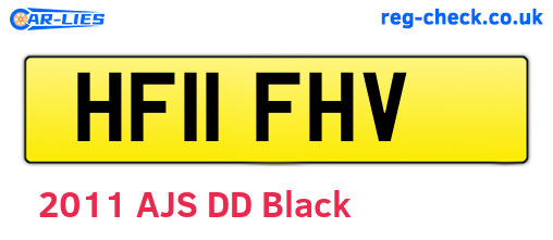 HF11FHV are the vehicle registration plates.