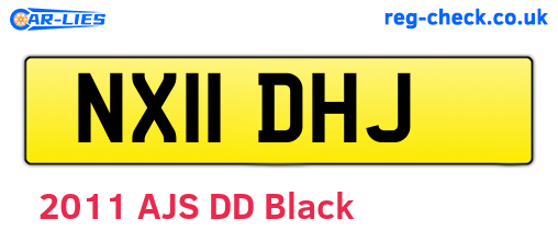 NX11DHJ are the vehicle registration plates.