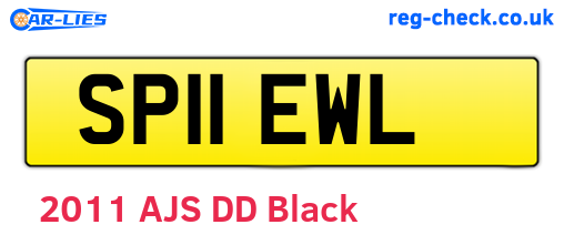 SP11EWL are the vehicle registration plates.