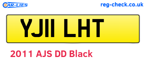 YJ11LHT are the vehicle registration plates.