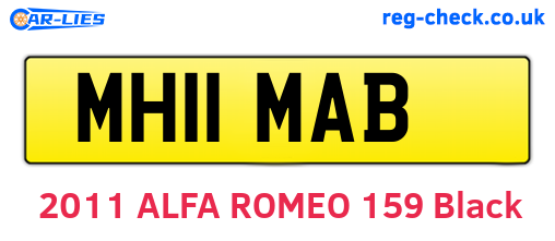 MH11MAB are the vehicle registration plates.