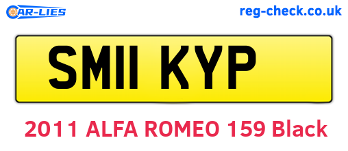 SM11KYP are the vehicle registration plates.