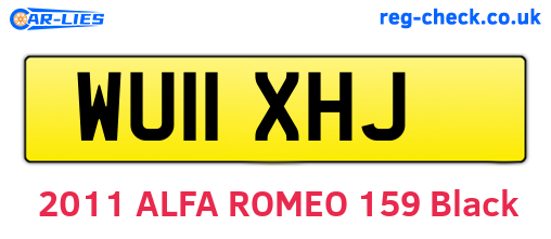 WU11XHJ are the vehicle registration plates.