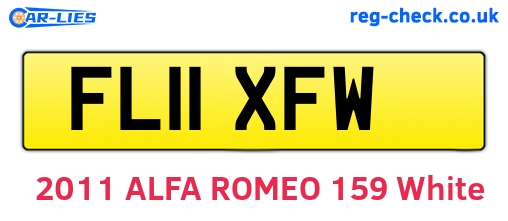 FL11XFW are the vehicle registration plates.