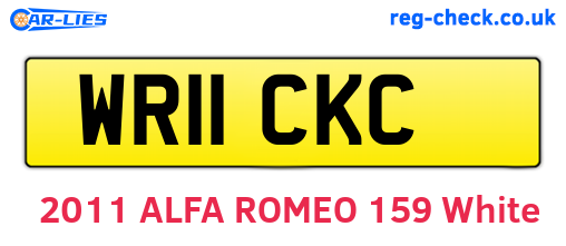 WR11CKC are the vehicle registration plates.