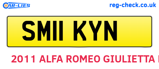 SM11KYN are the vehicle registration plates.