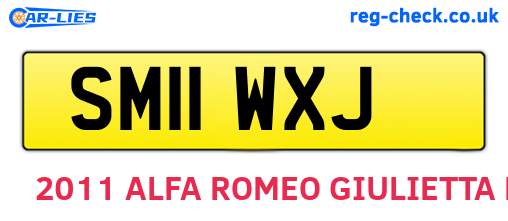 SM11WXJ are the vehicle registration plates.