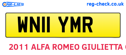 WN11YMR are the vehicle registration plates.