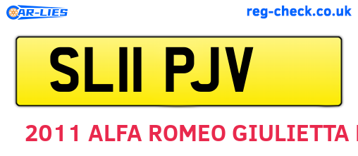 SL11PJV are the vehicle registration plates.