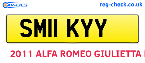 SM11KYY are the vehicle registration plates.