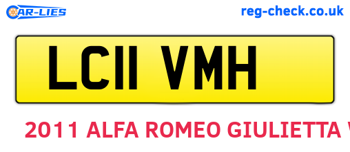 LC11VMH are the vehicle registration plates.